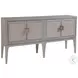 Signature Designs Misty White Gray Elixer TV Stand