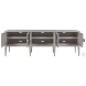 Signature Designs Misty White Gray Elixer Long TV Stand