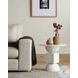 Neda Polished White Marble End Table
