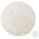 Neda Polished White Marble End Table