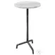 Hanorin White And Aged Black Marble Drink Table