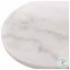 Hanorin White And Aged Black Marble Drink Table