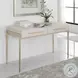 Jewel White And Gold Desk