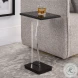 Angle Black Accent Table