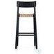 Heisler Almond Leather Blend Bar Stool