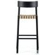 Heisler Almond Leather Blend Bar Stool