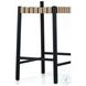 Heisler Almond Leathr Blend Counter Height Stool