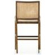 Antonia Solid Parawood Performance Fabric Bar Stool