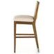 Antonia Solid Parawood Performance Fabric Bar Stool