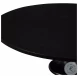 Flight Satin Black Accent Table