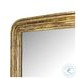 Vintage Louis Antiqued Gold Leaf Rectangle Mirror