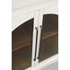 Archdale White 2 Glass Door Accent Storage Cabinet