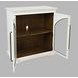 Archdale White 2 Glass Door Accent Storage Cabinet