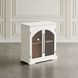 Archdale White 2 Glass Door Accent Storage Cabinet