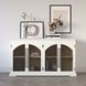 Archdale White 4 Glass Door Sideboard