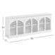 Archdale White 6 Glass Door Sideboard