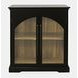 Archdale Black 2 Glass Door Accent Storage Cabinet