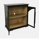 Archdale Black 2 Glass Door Accent Storage Cabinet