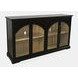 Archdale Black 4 Glass Door Sideboard