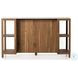 Indira Smoked Acacia And White Marble Kitchen Island