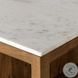 Indira Smoked Acacia And White Marble Kitchen Island