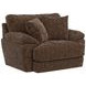 Jaden Cocoa Upholstered Chair and A Half with Pillows