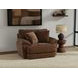 Jaden Cocoa Upholstered Chair and A Half with Pillows