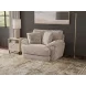 Jaden Steel Upholstered Chair and A Half with Pillows