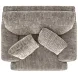Jaden Steel Upholstered Chair and A Half with Pillows