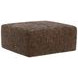 Jaden Cocoa Upholstered Square Cocktail Ottoman