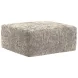 Jaden Steel Upholstered Square Cocktail Ottoman