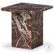 Arum Merlot Marble End Table