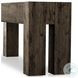 Abaso Ebony Rustic Wormwood Oak 80" Console Table