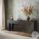 Abaso Ebony Rustic Wormwood Oak 80" Console Table