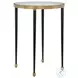 Stiletto Antique Gold Side Table