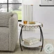 Willowbrook White Marble Side Table