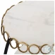 Willowbrook White Marble Side Table