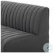 Augustine FIQA Boucle Charcoal Performance Fabric 82" Dining Banquette