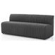 Augustine FIQA Boucle Charcoal Performance Fabric 82" Dining Banquette
