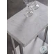 Signature Designs Polished Bianco Laguna Marble And Silver Leaf Kenzo Rectangular Spot Table
