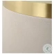 Spectrum Brushed Brass And White Accent Table