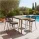 Kata Brown Gray And Natural Rectangular Outdoor Counter Height Dining Table