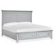 Harborwick Harbor Gray California King Storage Panel Bed