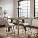 Reclamation Natural and Gray Upholstered 5 Piece Counter Height Dining Set