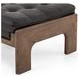 Halston Heirloom Black Leather Ottoman
