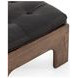 Halston Heirloom Black Leather Ottoman