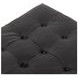 Halston Heirloom Black Leather Ottoman
