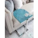 Signature Designs Aquamarine And Polished Stainless Steel Placido Spot Table