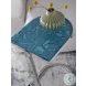 Signature Designs Aquamarine And Polished Stainless Steel Placido Spot Table