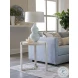 Signature Designs White And Champagne Silver Denizen Round Lamp Table